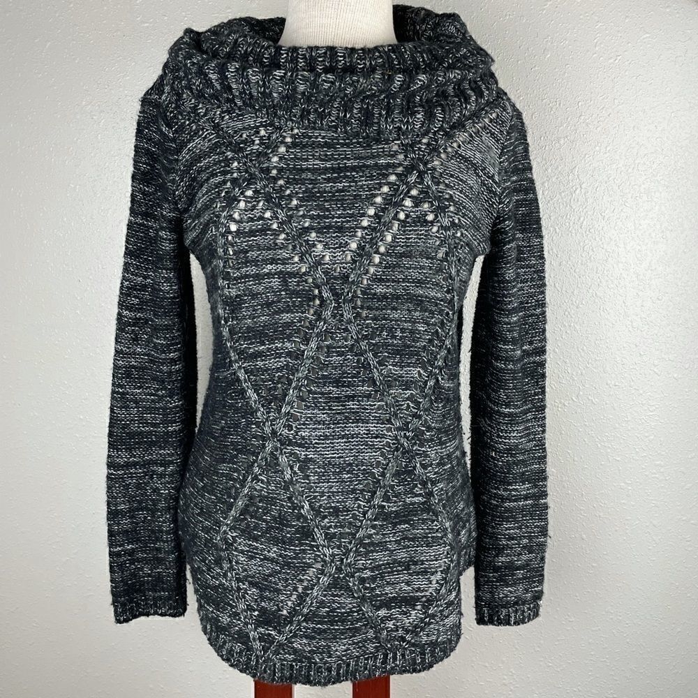 Gloria Vanderbilt Cowl Neck Sweater Size S EUC